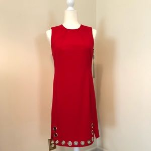 NWT Karl Lagerfeld Red Sleeveless Dress- Size 4